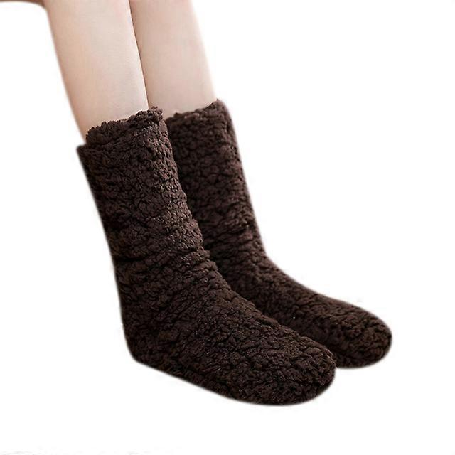 Women Fuzzy Thicken Slipper Socks Sleeping Socks