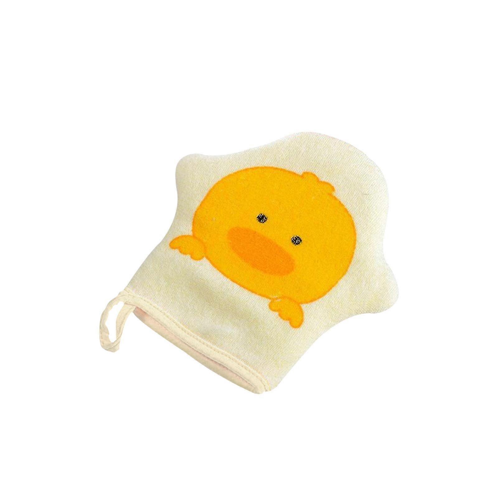 Cartoon Super Soft Cotton Baby Bath Shower Brush Glove With Cute Animal Pattern