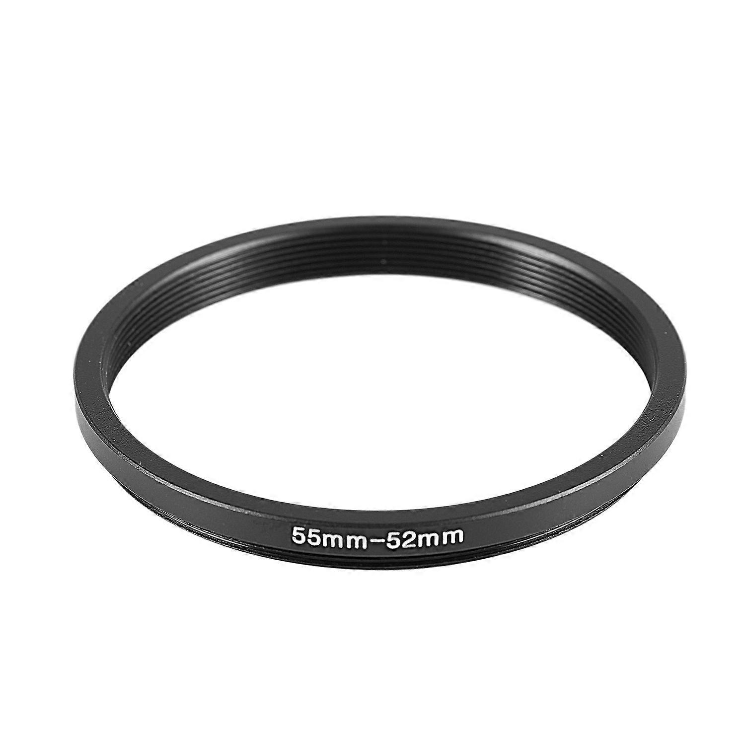 55mm-52mm 55mm to 52mm Black Step Ring Adapter for Camera