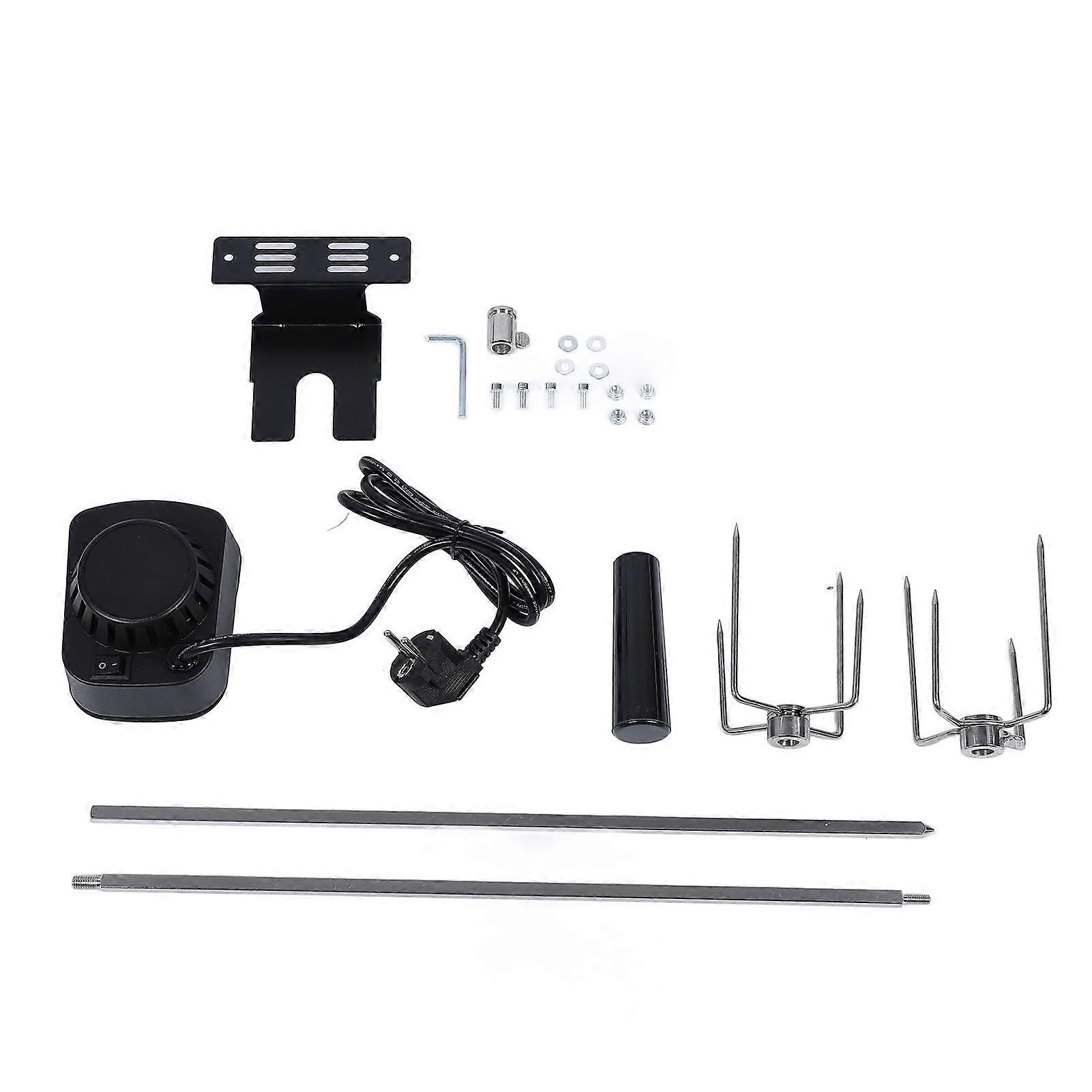 Kit Grill Elettrico 15kg Portante Multifunzionale In Acciaio Inox Regolabile Motore BBQ Grill Kit per Maiale Pollo Agnello Spina UE 100240V