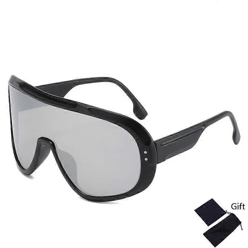Emosnia Oversized Classic AdultoÓculos de sol adulto One Piece Brand Design Windproof Sun Glasses Sports Shield Big Frame Masculino UV400