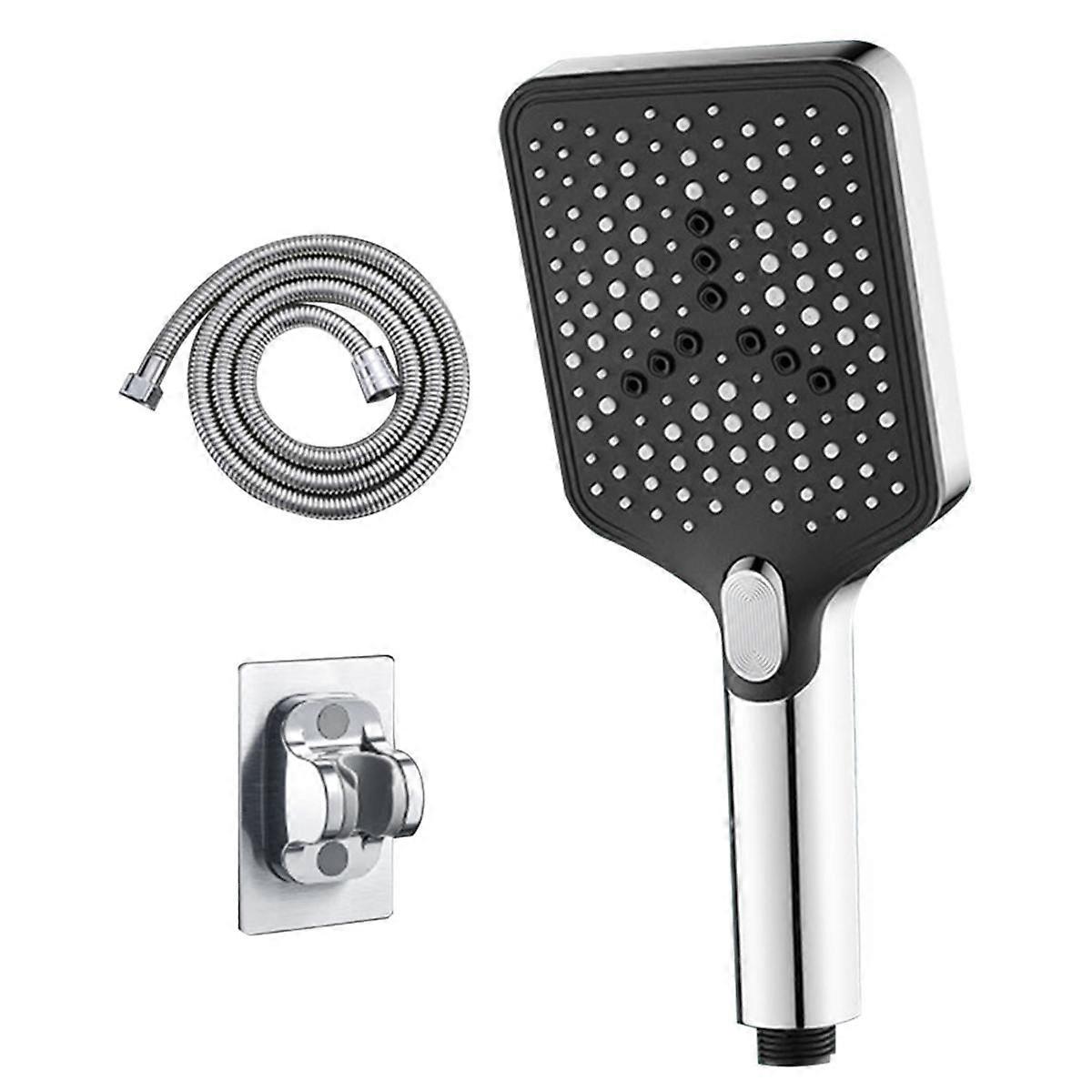 3 Modes Silver Shower Spa Rain High Pressure Portable Bathroom Mixer Faucet Accessories Camping Bath Goods Set