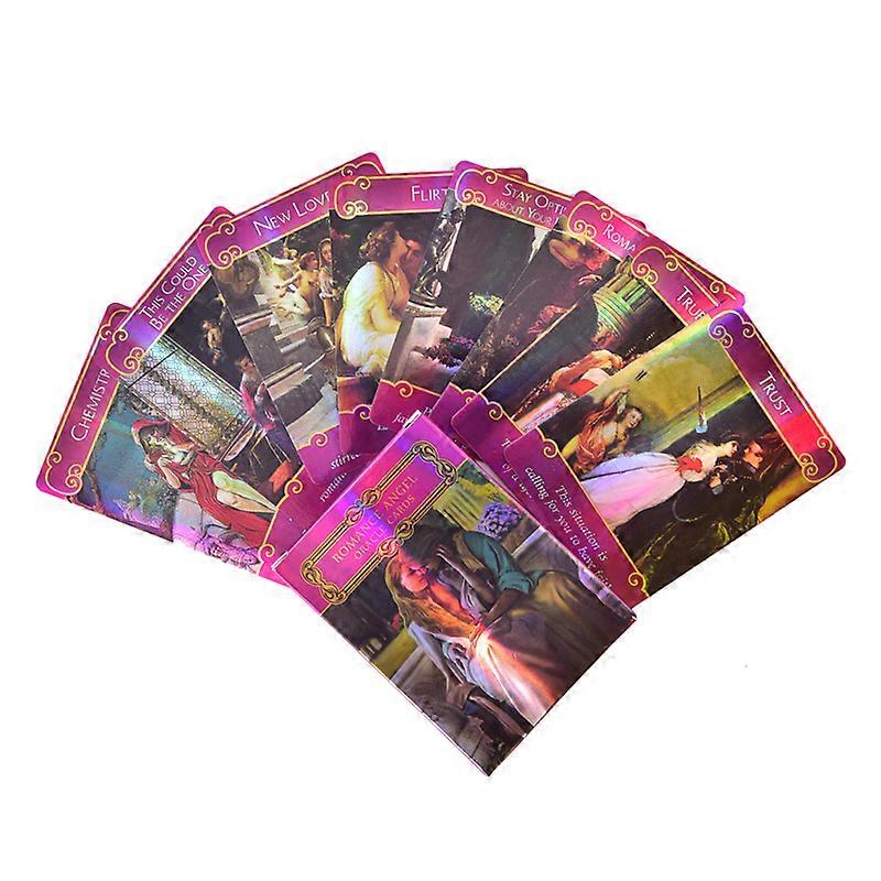 Holographic Romance Angels Oracle Tarot Cards English Board Game Playing Card