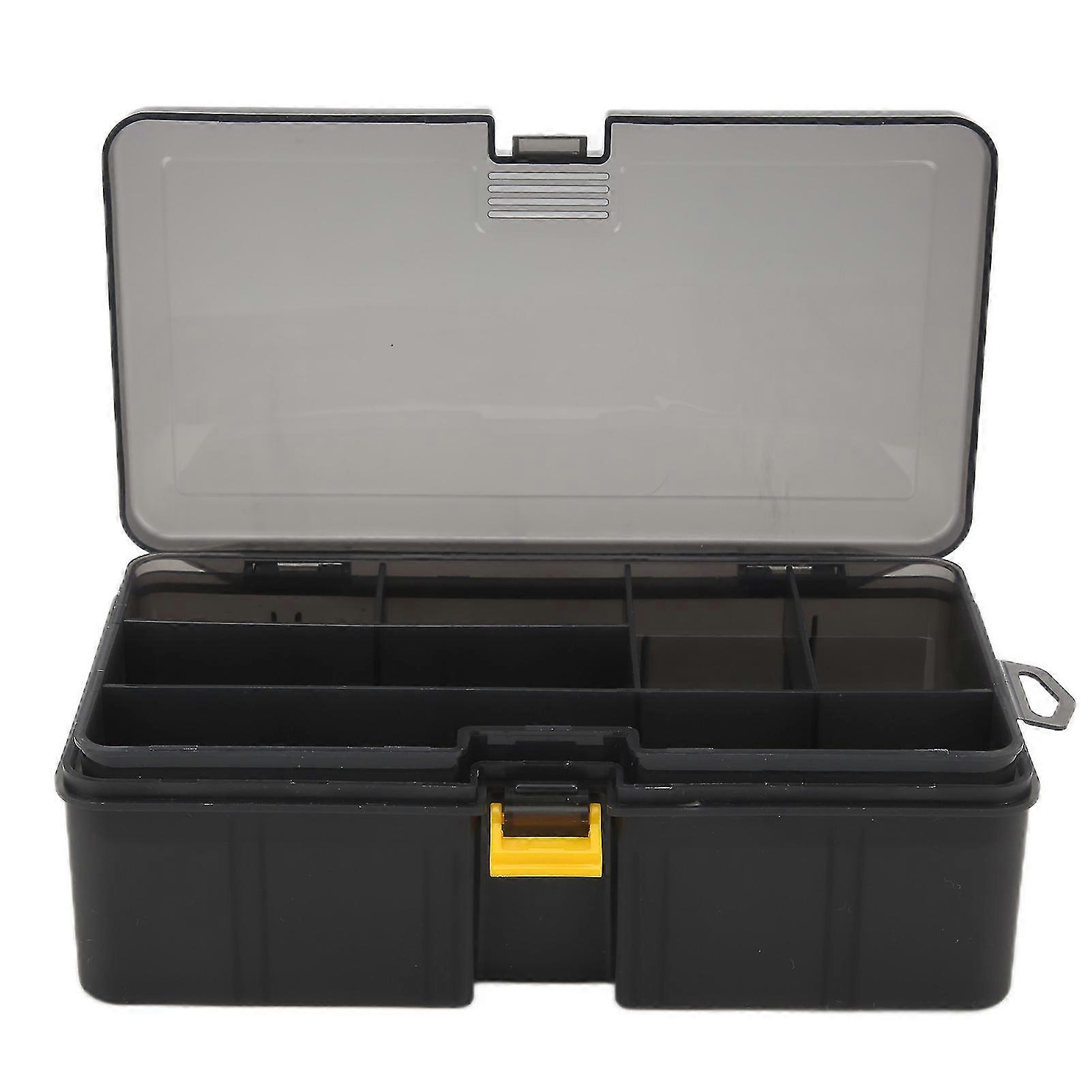 Luya Storage Box Double-layer Accessory Box Multifunctional Storage Box Plastic Fishing Tackle Box Bait Box Tool Box