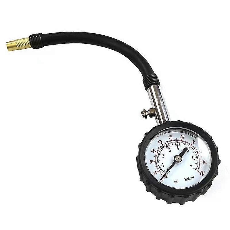 0-100 Psi High-precision Tyre Air Pressure Tester Universal Long Tube Tire Pressure Gauge Meter for Car and Motorcycle