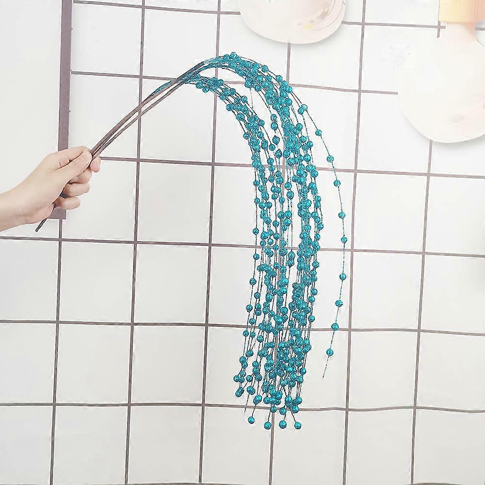 Wedding Decoration Dusting Weeping Willow Simulation Plant Living Room Christmas Backdrop Decor Placing Berries Home Party Props