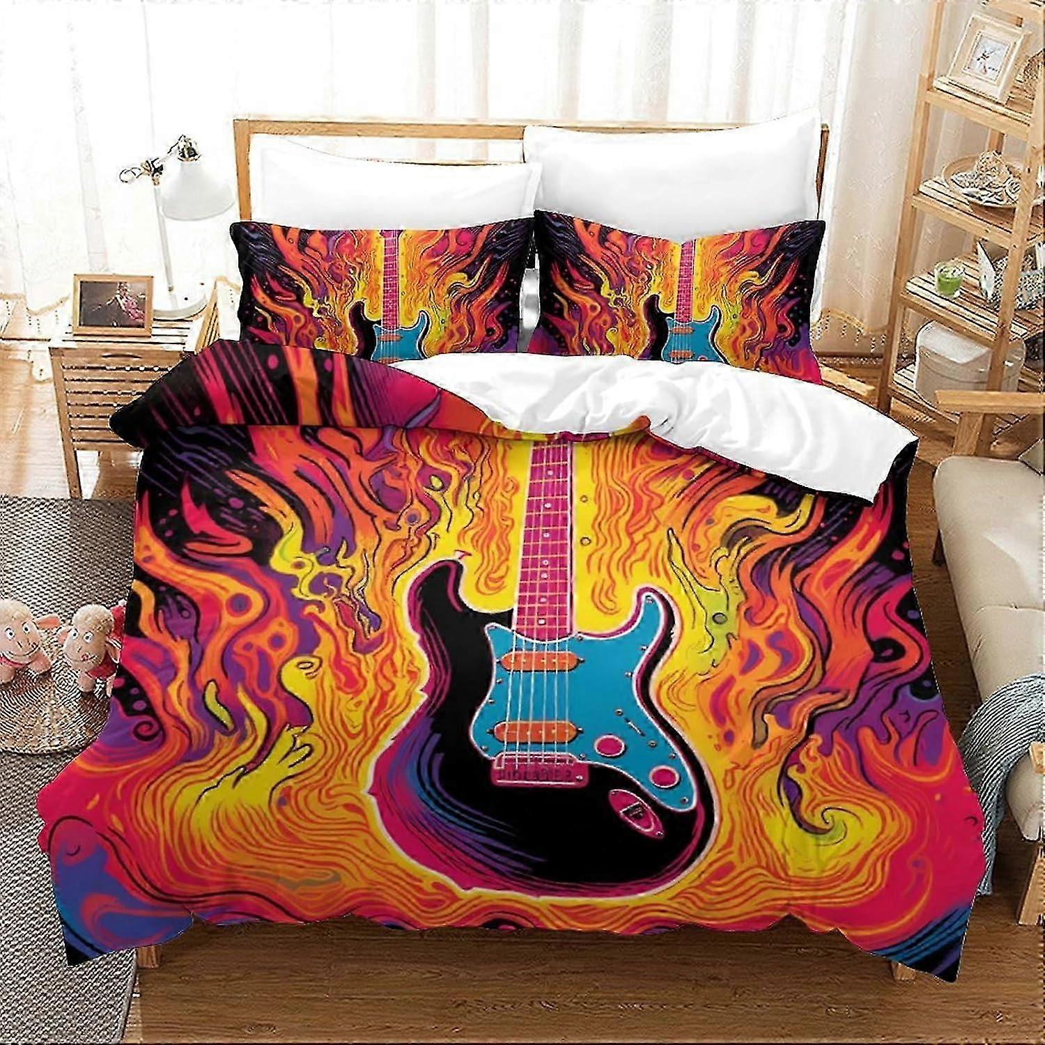 J912 Lençóis Cor Flor Capa de Edredão Conjunto 3 PCS Hotel Quality Quilt Cover Bedding Bed Covers com Fronhas com Fecho de Zíper Ultra Macio Anti A