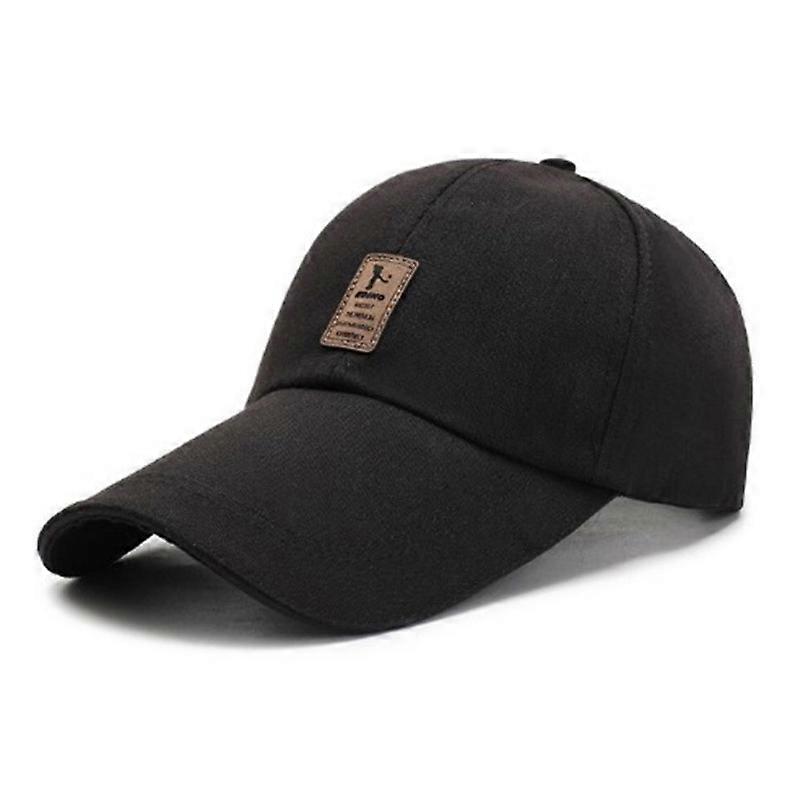 Unisex Sun Hat, Baseball Cap, Retro Solid Color Adjustable Hat (Medium Marker + Black)