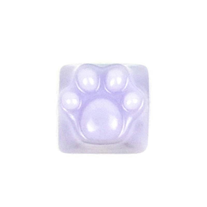 Custom Cat Paw Translucent Keycap Aluminum Alloy with Light Transmission