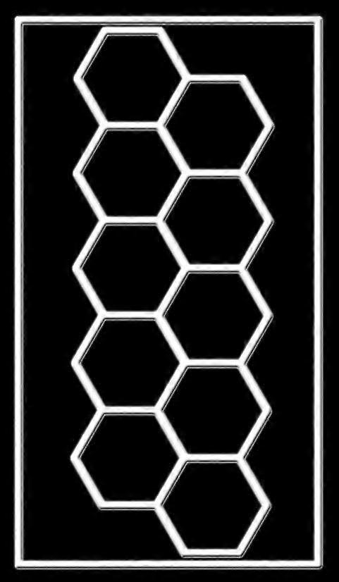 Loerss 6500K Garage Hexagon Lights Led Tube Honeycomb Ceiling Lighting For Auto Car Body Repair Work