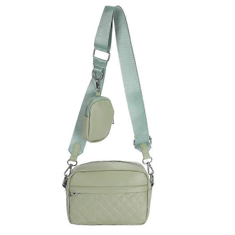 حقائب نسائية صغيرة مبطن حقيبة كروسبودي ، مع محفظة عملة بسيطة بلون صلب حقيبة كروسبودي ، يجب أن عارضة