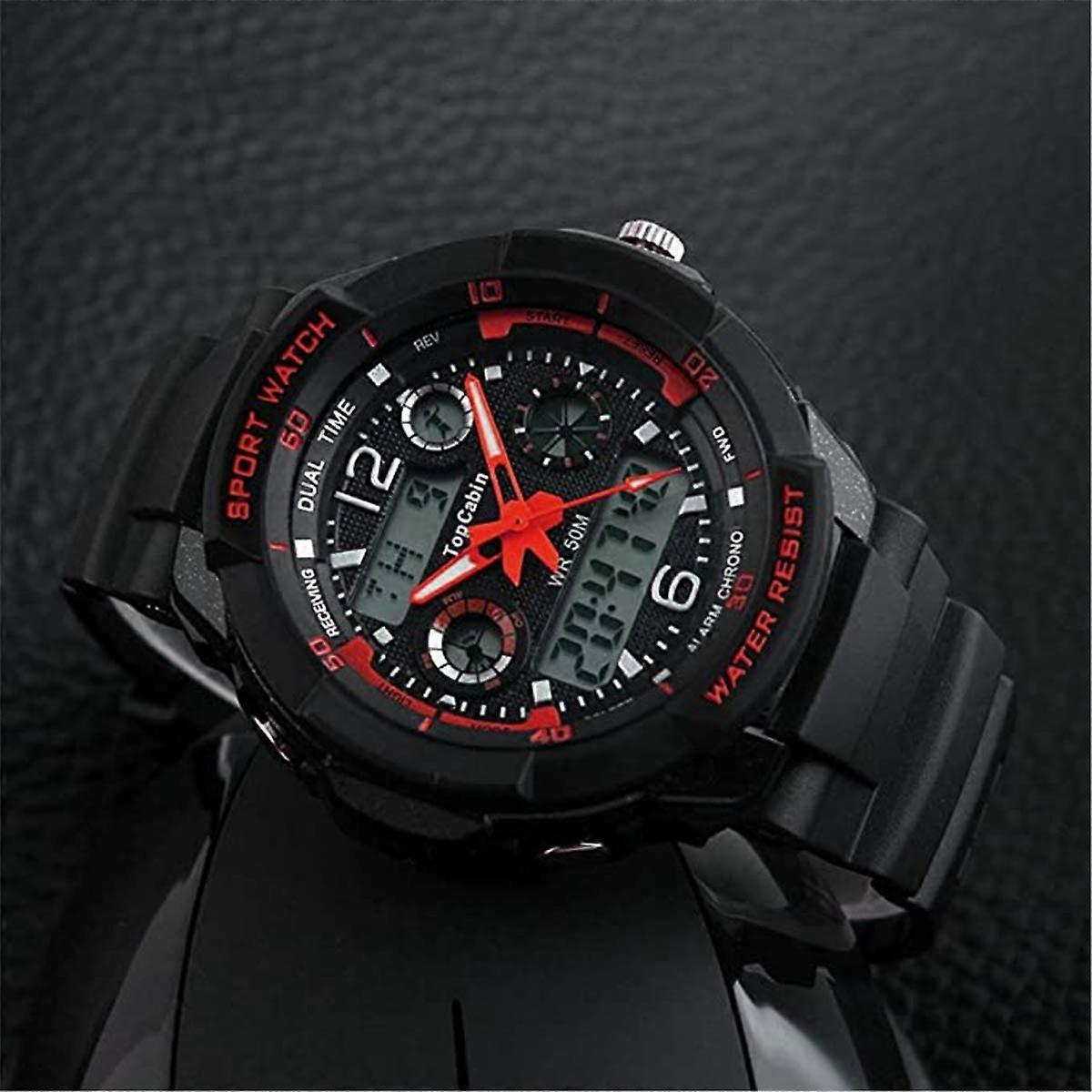 Barn Pojkar Digital Klocka - 50M Vattentät Utomhus Sport Analog Klocka