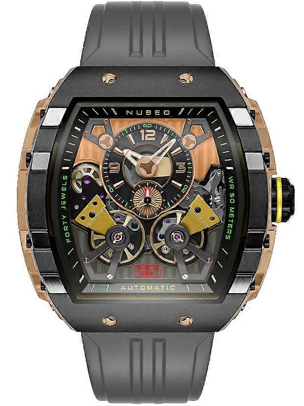Nubeo NB-6100-06 Men's Watch Magellan Double Barrel Automatic 48mm 5ATM