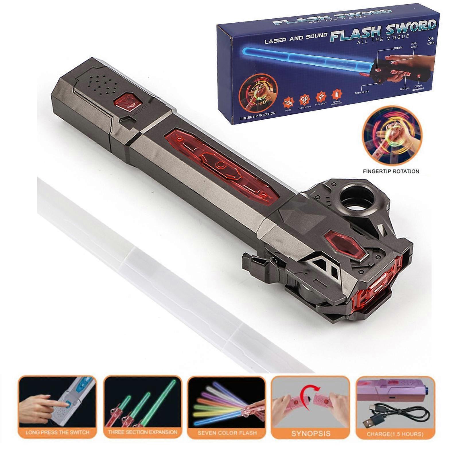 1pcs Lightsaber Light Up Saber 7 Colors Changeable LED Light Saber Light Sword
