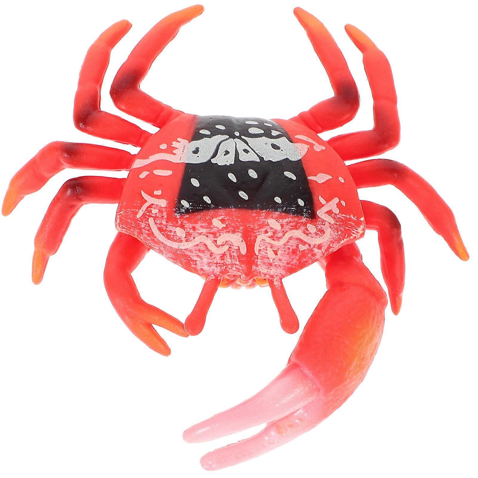 Simulation Crab Toy Model Realistic Simulation Crab Model Crab Figurine Ocean Animal Ornament