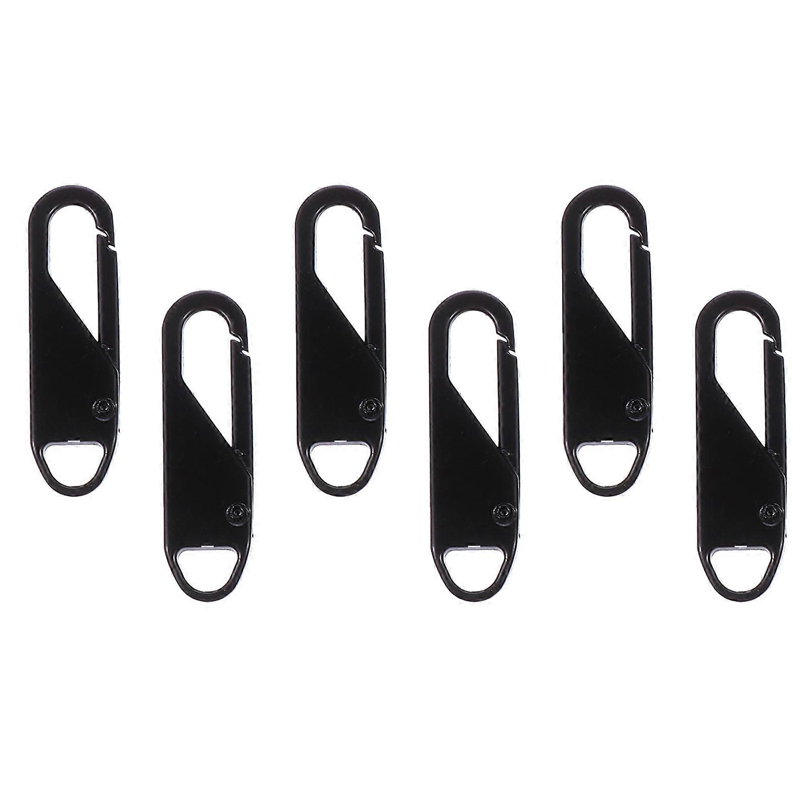 6pcs Detachable Zipper Pull Tab Replacement Backpack Clothing Zipper Pullers