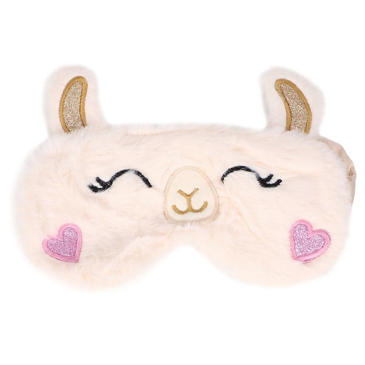 Cache-yeux en forme d'alpaga, masque de sommeil occultant, bandeau confortable pour femmes et filles