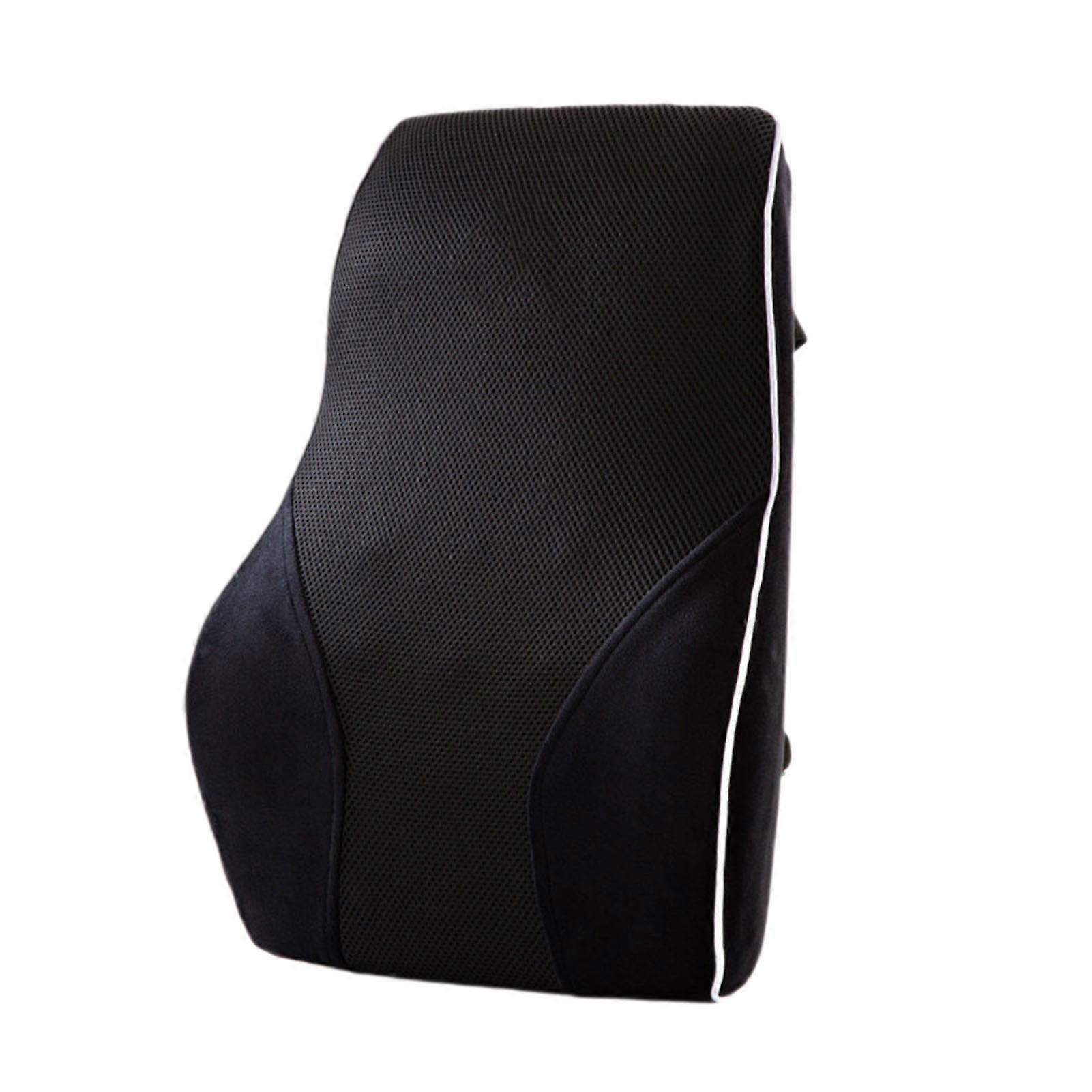 Lumbar Support Pillow with Quick Release Buckle Ergonomic Design Breathable Fabric Memory Foam Lumbar Pillow Back Pain Relief Support Cushion Jikaix
