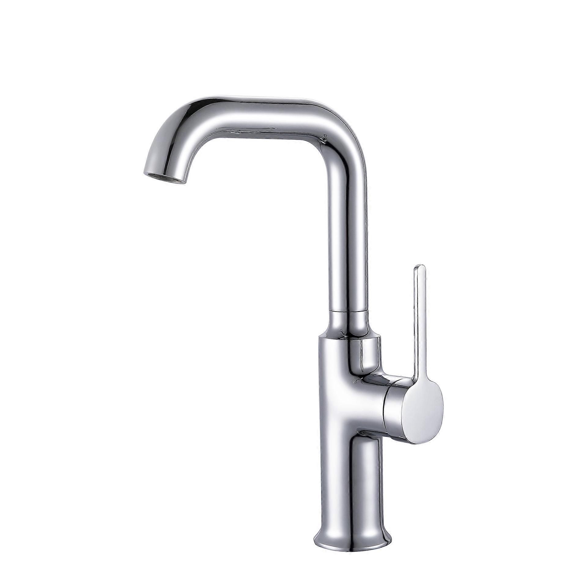 All copper basin kitchen faucet simple air cold and hot water high and low faucet