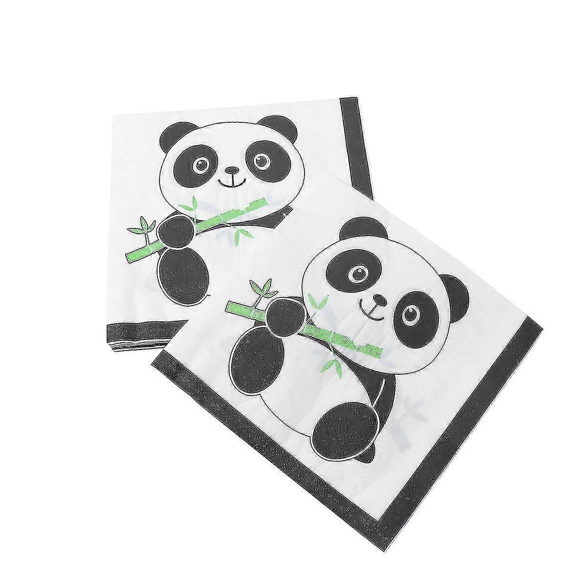 40 Pcs Paper Towel Printing Napkin Cartoon Tissues Napkins Facial Tissue Party