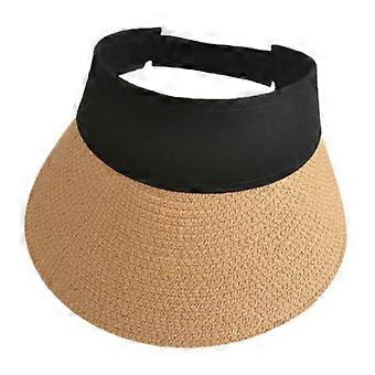Frauen Strohhut Leeres Oberteil Sonnenblende Hut Breite Krempe Sommer Schutz Outdoor Sport Angeln Strand Chapeau