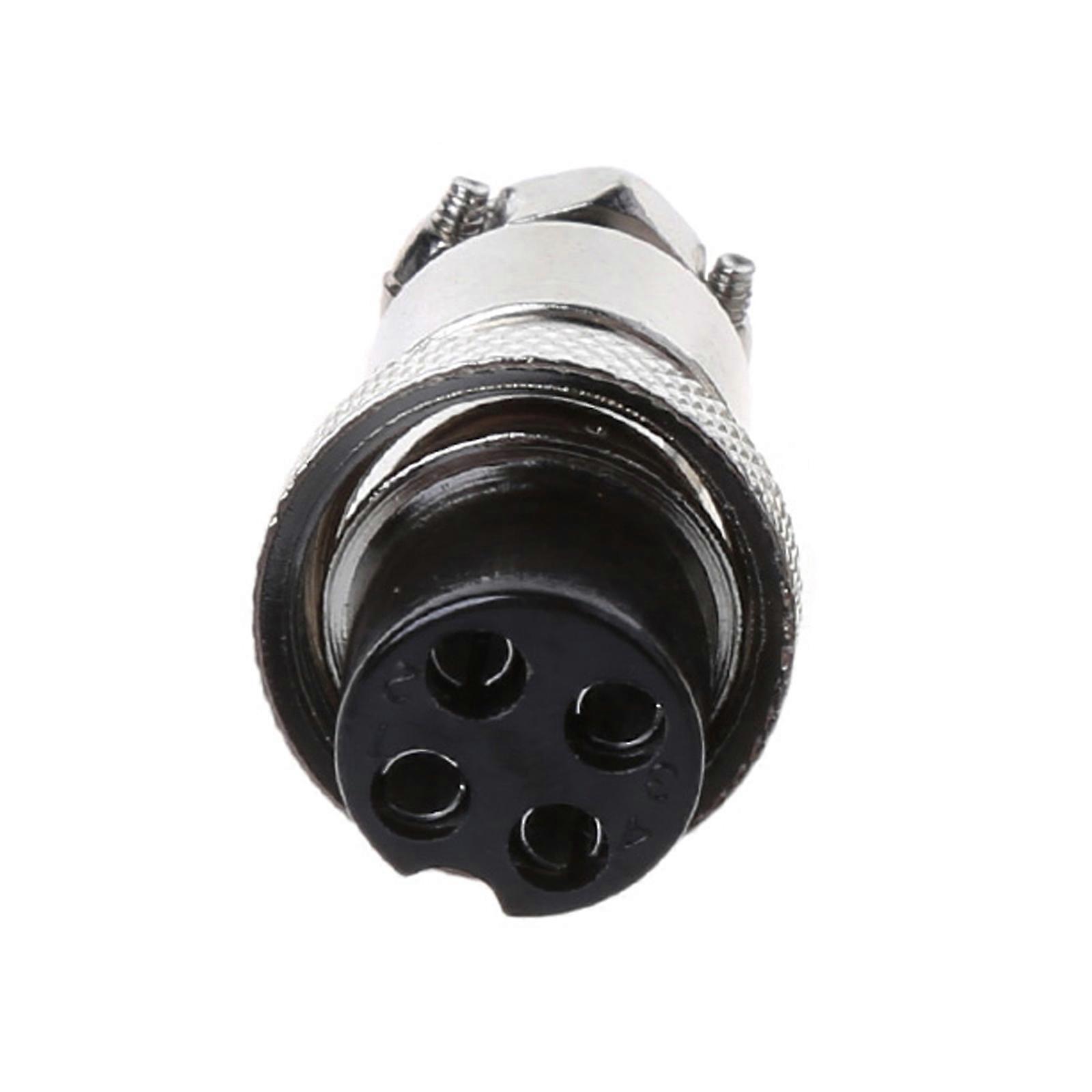 GX16 3/4/8 Pin Thread Female Circular Butting Aviation Socket Plug Wire Cable Panel Quick Connector Adapter Replacement Accessories