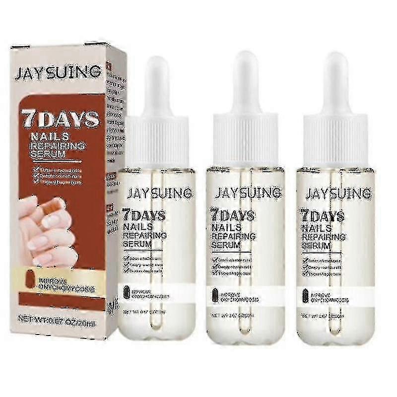 1-3個 Jaysuing 7日間爪の成長と強化美容液、爪修復エッセンス、足の爪の成長修復