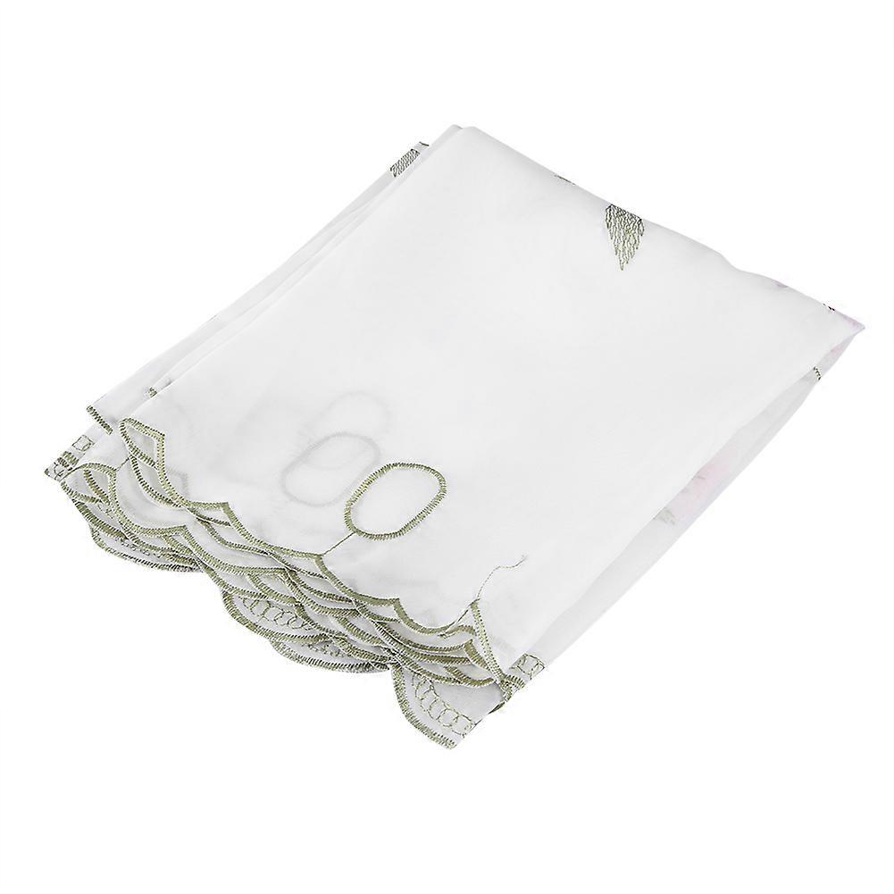 Flower Pattern Half Curtain Drape Panel Blackout for Kitchen Cabinet Coffee Shop