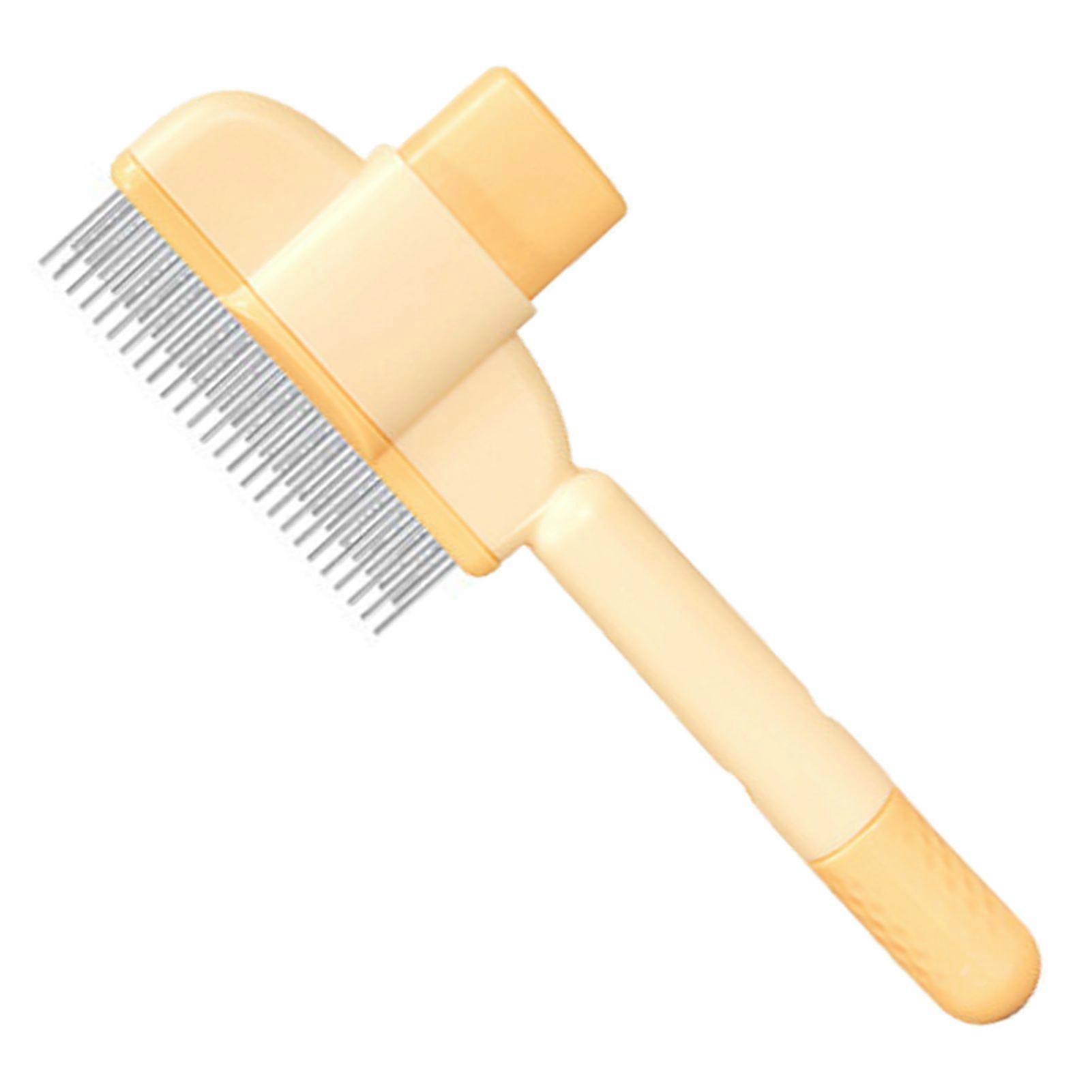 Self Cleaning Cat/Dog Brush One Click Self Grooming Comb Easy to Remove Loose Undercoat Mats Pet Brush