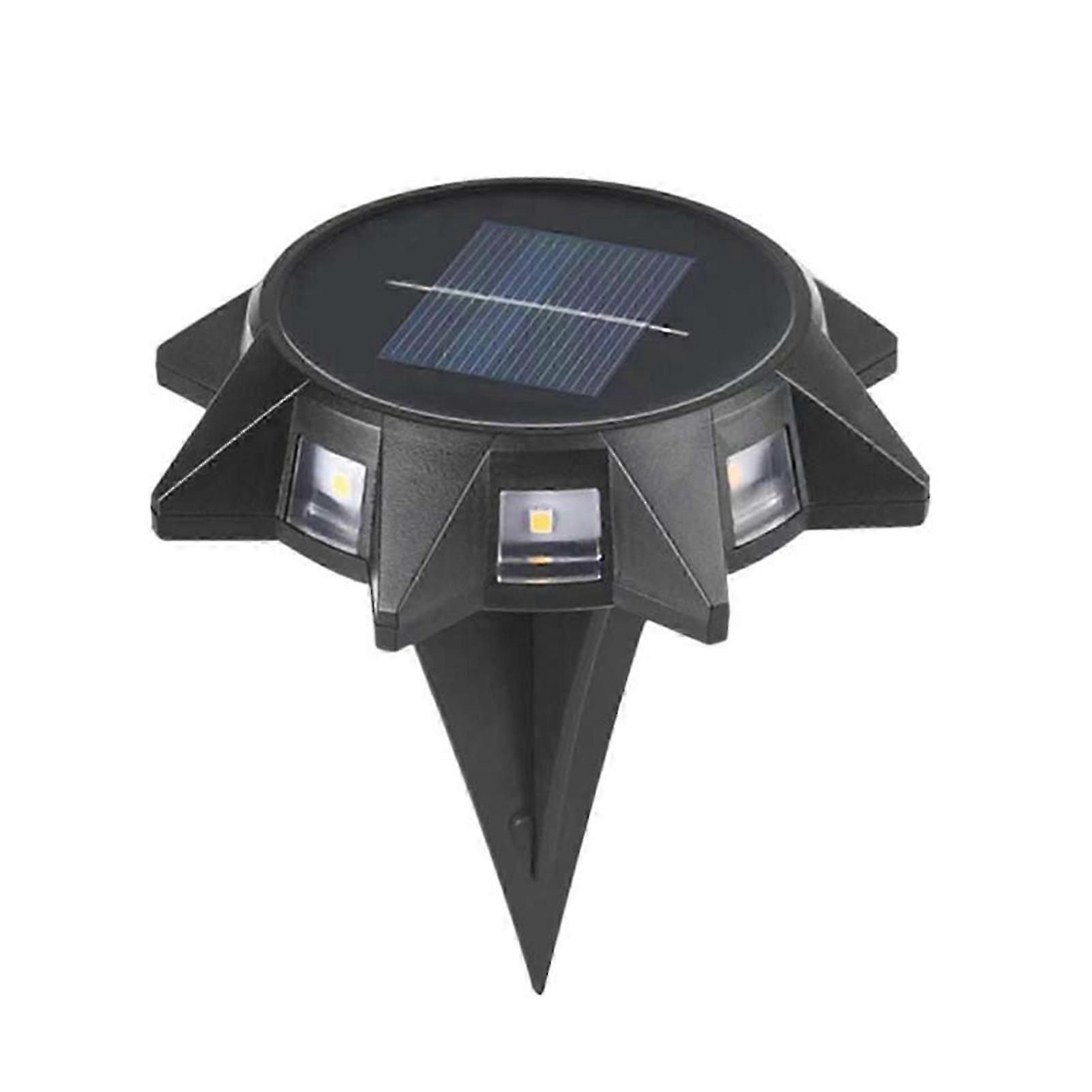 Solar Octagonal Wall/Ground Light Automatic Lighting Lawn Lamp for Pathway Parks
