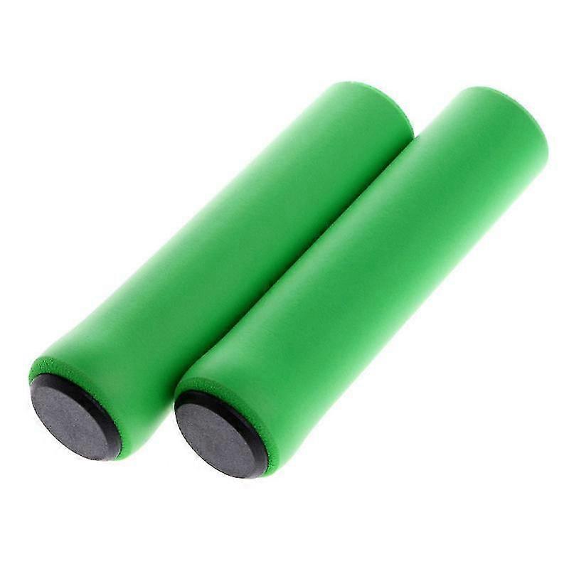 Non-slip Silicone Bicycle Handles green