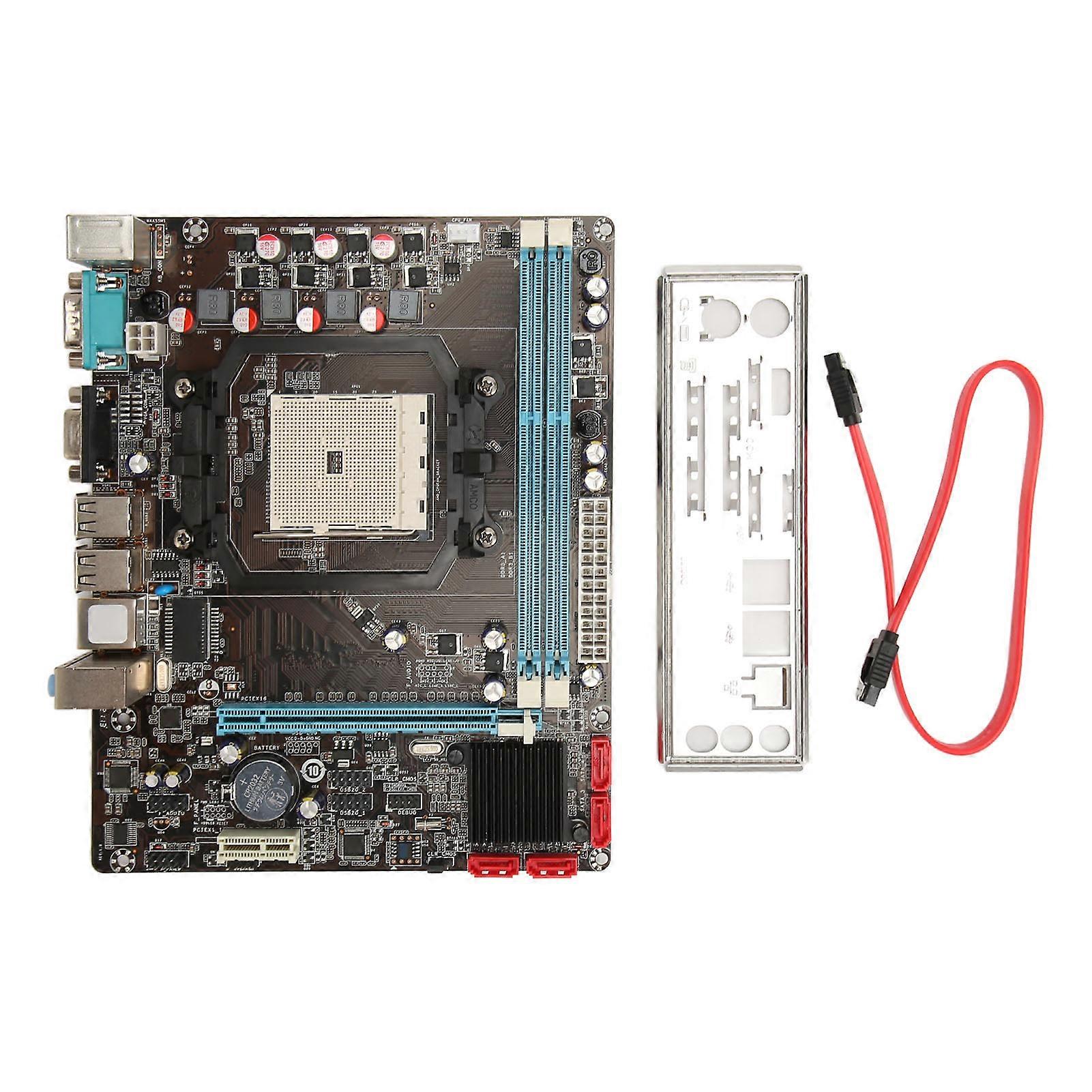 A55 Motherboard Dual Channel DDR3 M ATX 905pin Supports FM1 Interface All Series Processors PC Motherboard with 100M NIC