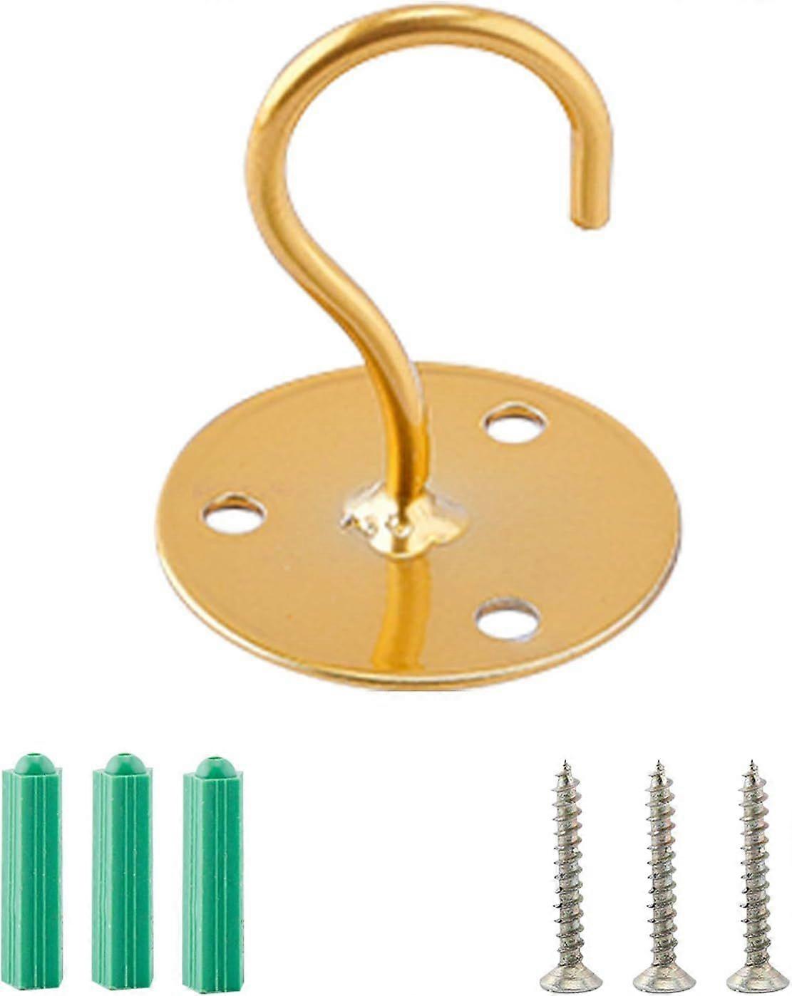 Ceiling Hooks Metal Plant Bracket Wall Mount Hanger Bracket with Screws and Anchors for Hanging Lanterns Bird Feeders Wind Chimes Planters and Baskets