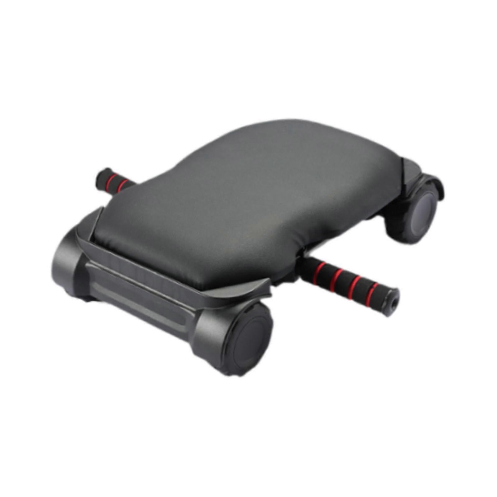 Abdominal Wheel Automatic Rebound Non Slip Quiet Exercise Wheel black