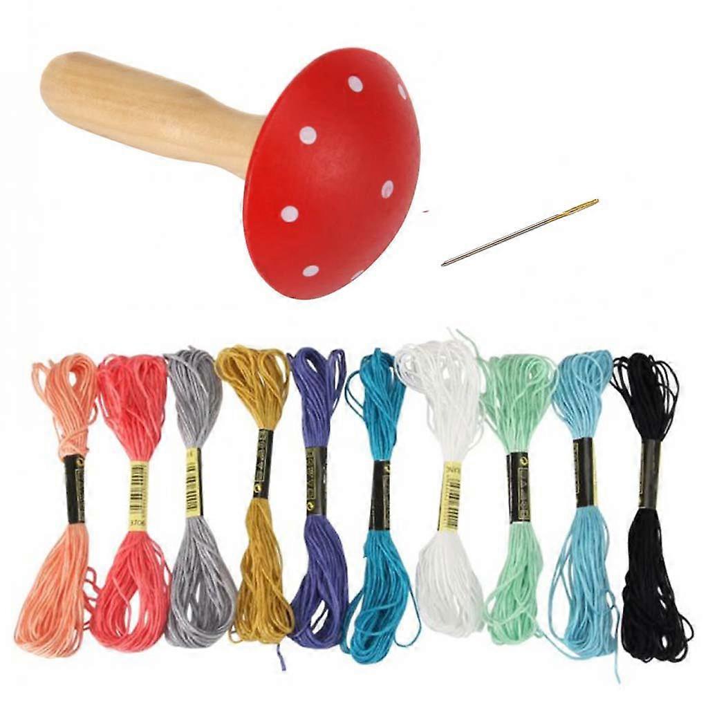 1 Set Wood Darning Mushroom Darner Patching Tool DIY Socks Pants Clothes Sewing Mending Device Multi M