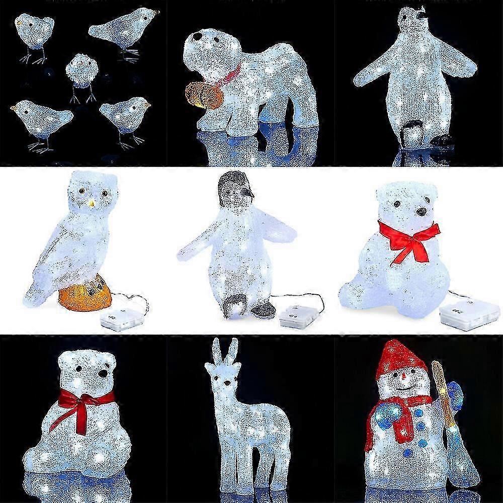 クリスマスアクリルLEDライトアップ装飾お祝い屋内屋外フィギュアクリスマス