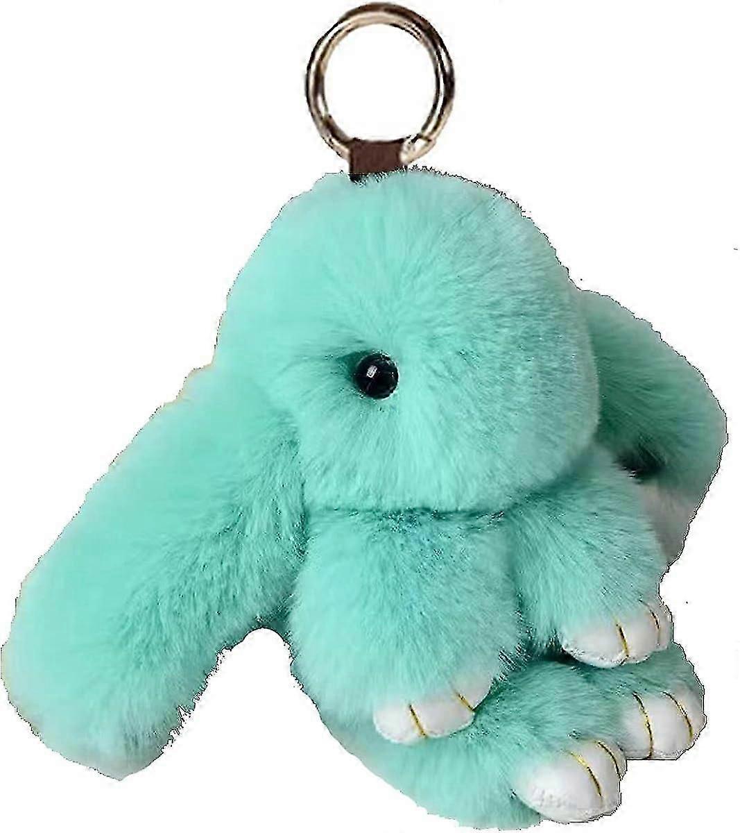 Bunny Keychain Cute Rex Rabbit Fausse Fourrure Keychain Car Handbag Keyring Keyring