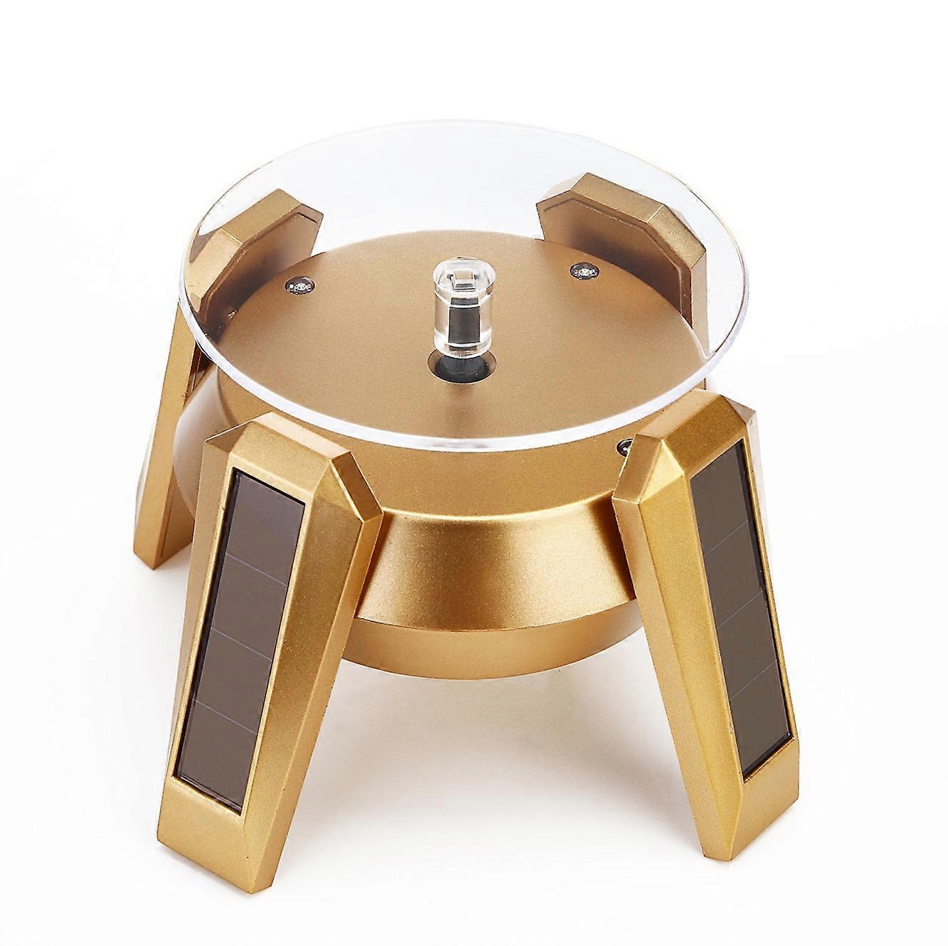 High-Footed UFO Solar 9cm 360 Rotating Display Stand Props Turntable