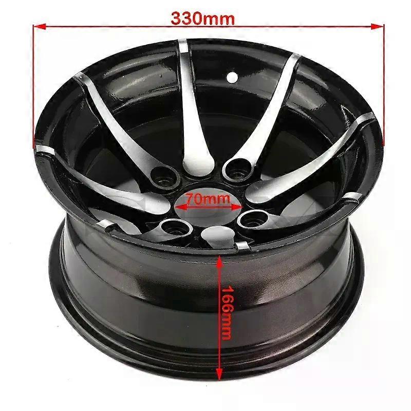 Peças ATV Rodas dianteiras e traseiras de liga de alumínio de 12 polegadas adequadas para kart de quatro rodas UTV veículo todo-o-terreno pneus de 12 polegadas