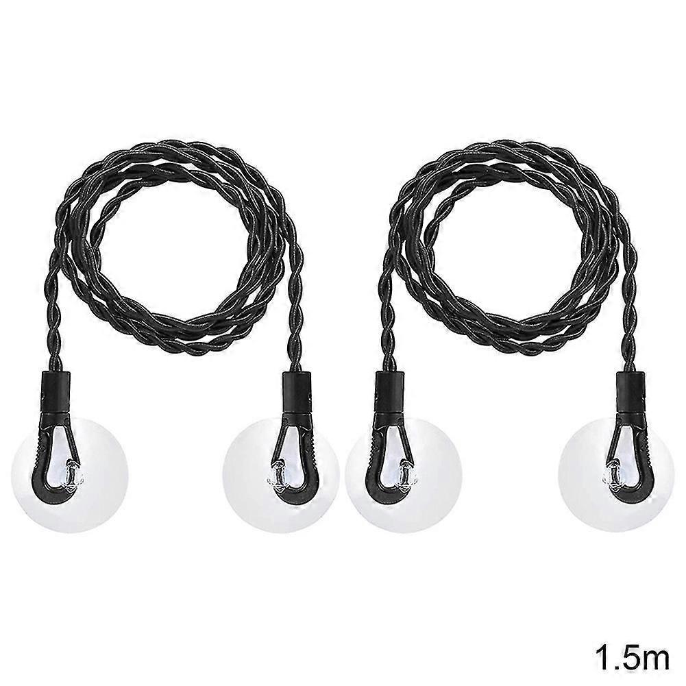 Travelling Stretch Clothesline with Hooks Suction Cup Easy Carrying Hanging Clothes for Balconies