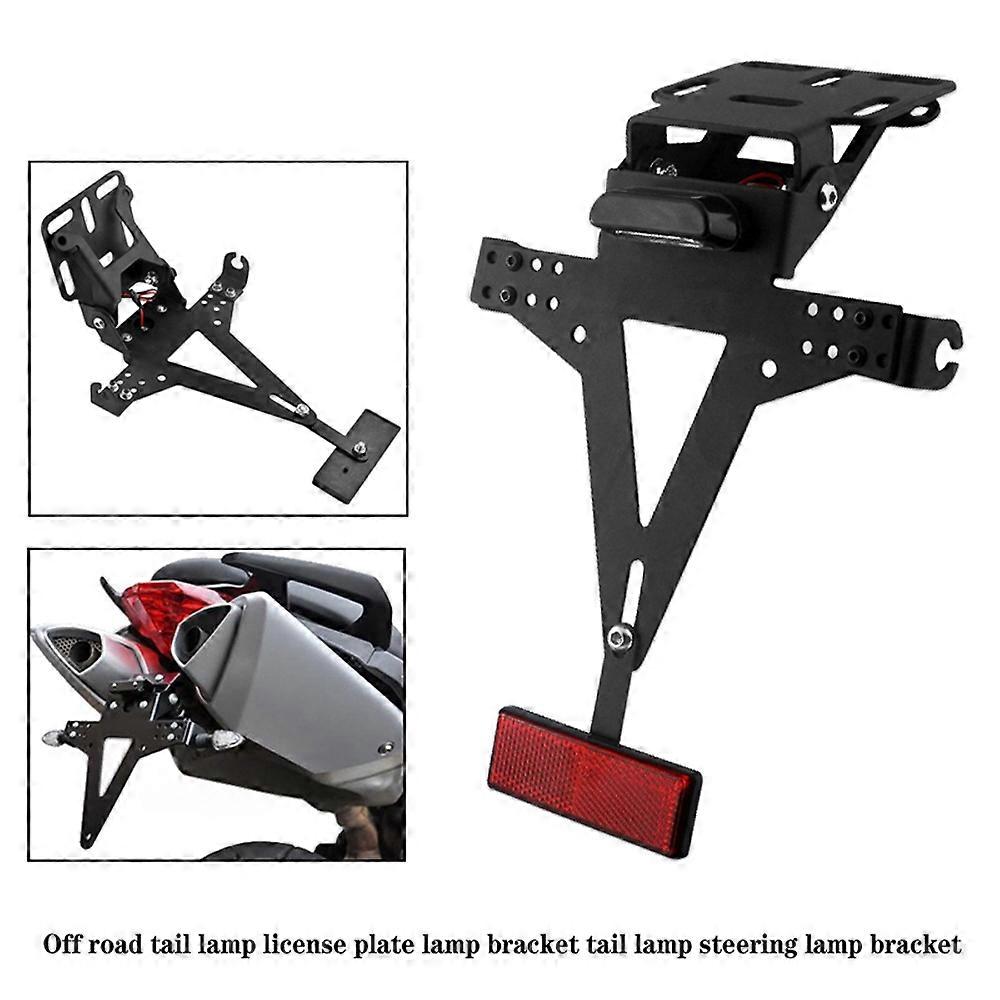 Motorcycle Adjustable Angle License Plate Frame Motorcycle License Plate Holder Metal Bracket for Mo