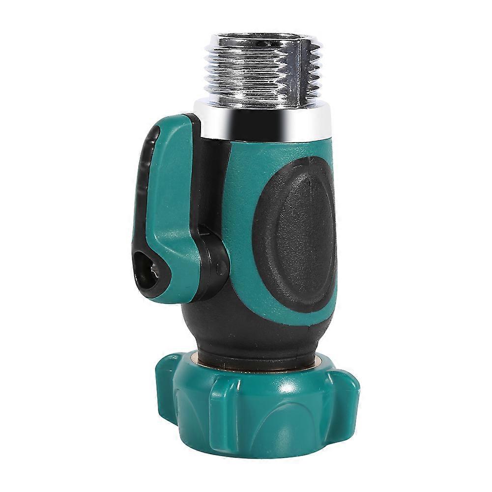 NPT 3/4 Inch Garden Hose Connector With One Way Shut Off Valve Water Pipe Faucet Joint Adapter
