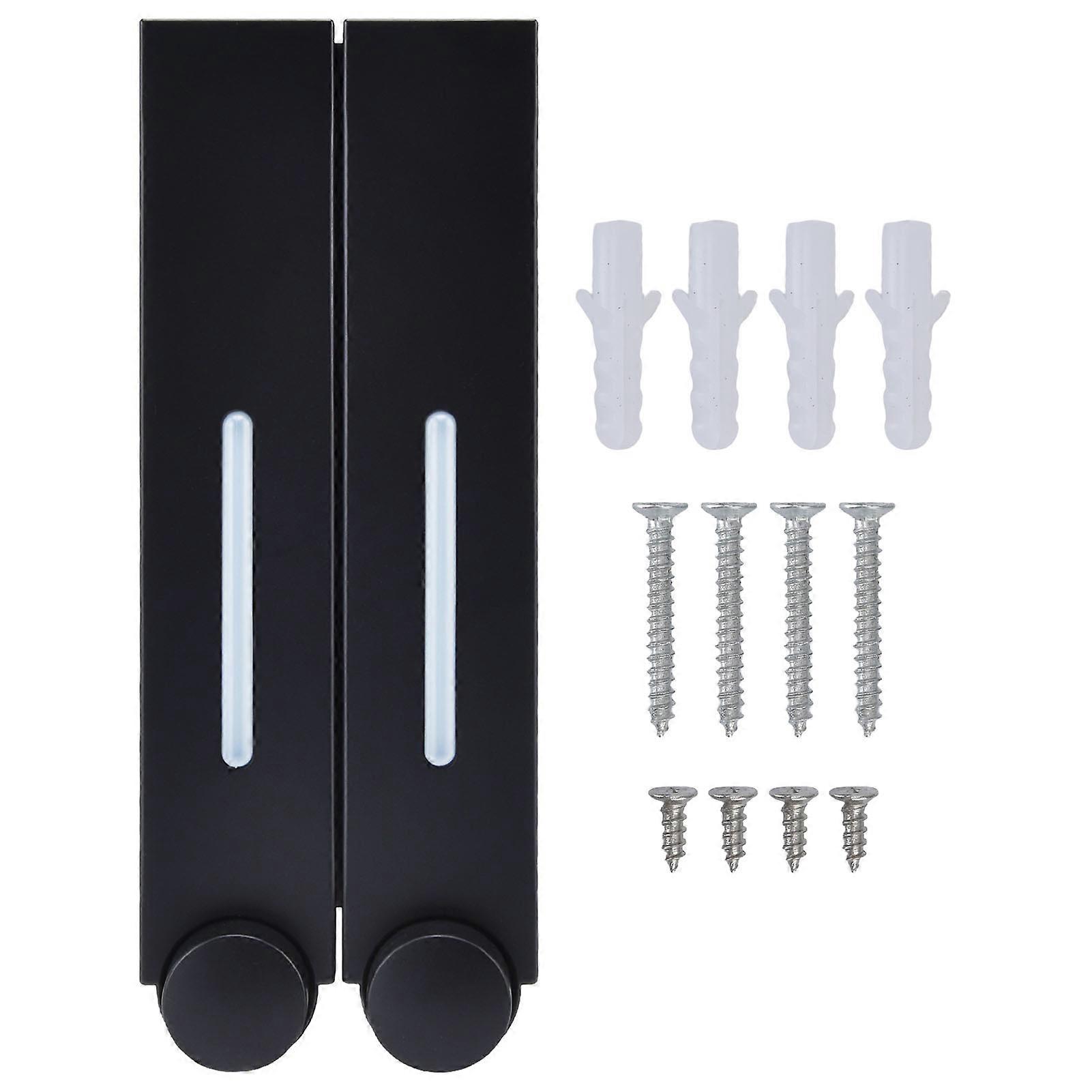 Manual Wall-Mount Soap and Shampoo Dispenser for Hotels, 1000ml Capacity, Durable Plastic, Easy Installation