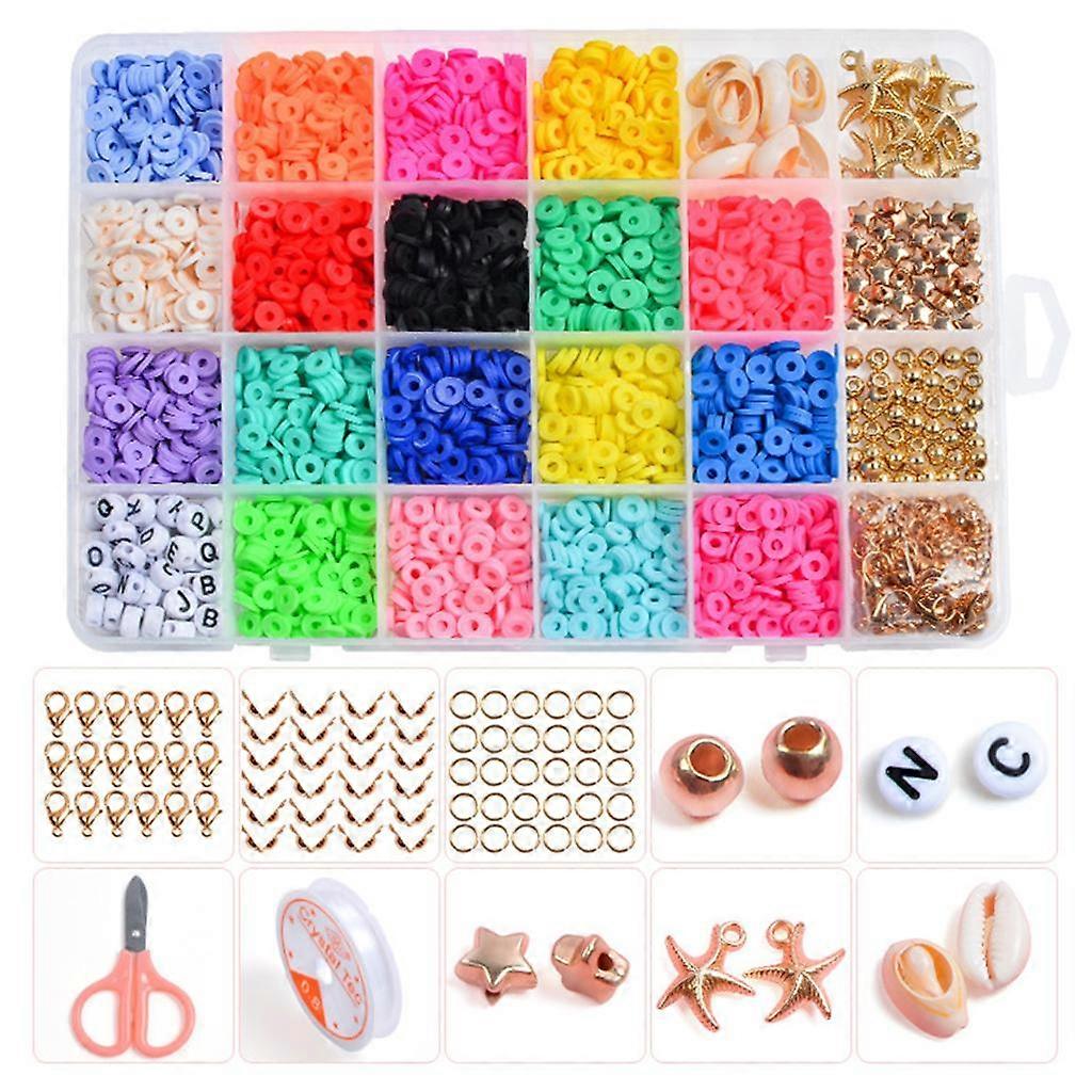 bead assortments flat disc small beads handmade 3869 Pcs