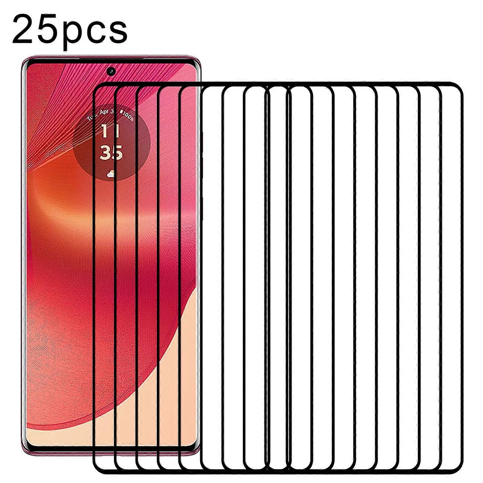 25pcs Edge Glue 9H HD 3D Curved Edge Tempered Glass Film