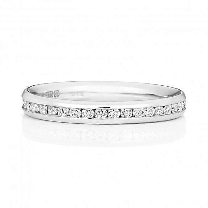 Wedding Band 18ct White Gold Diamond Eternity Ring WQ230W/I