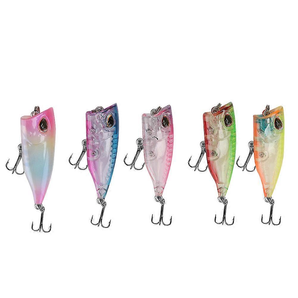 Lot de 5 mini leurres de pêche flottants en plastique