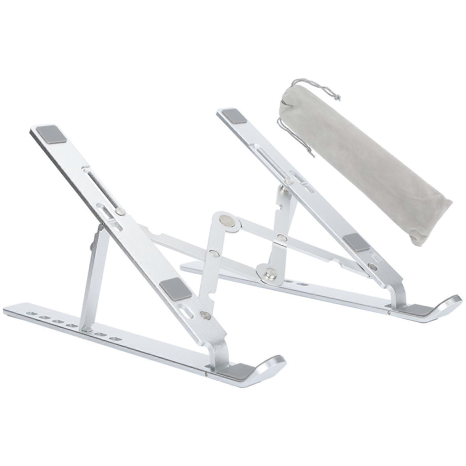 Notebook Computer Stand Foldable with AntiSkid Strip Triangular Sturdy Form for 15.6in Below Laptop