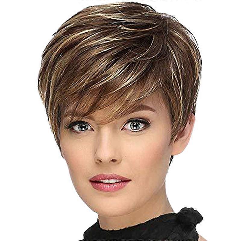 Short Straight Synthetic Wig Female Natural Wig For Role-Playing Party And Daily Use Wig