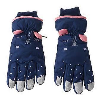 Enfants Enfants Mitaines Gants Imperméables Pour Ski Garçons Filles Neige Isolé Thermiquement Mitaines Doublé Polaire Pour Sport En Plein Air Jaune
